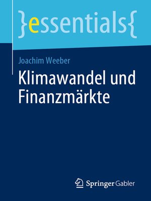 cover image of Klimawandel und Finanzmärkte
